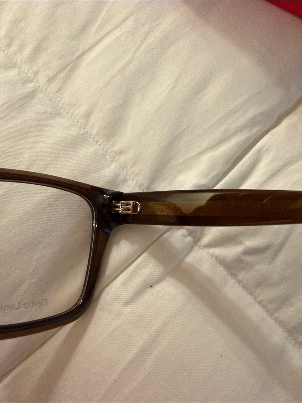 Nau Brown Square Frame Glasses with Red Case - Picture 2 of 8